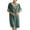 Green, variant on Nightgowns for Women Women's Short Nightgown Short Sleeve Pajama Night Dress Soft Casual Lace V Neck Loose Nightgown S-55 Pink-a One Size