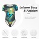 thumbnail image 4 of Balery Enchanted Forest Butterfly A Body de cuello redondo de manga corta para mujer Tops de manga corta Tops básicos-XX-Large, 4 of 7