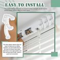 thumbnail image 4 of 20 Pieces 2 Inch Valance Clips Clear Mini Blind Clips Hidden Window Valance Clips for Wood or Faux Wood Horizontal Blinds Valance, 4 of 5