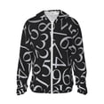 thumbnail image 1 of Fotbe Numbers Chaqueta con Protección Solar UPF 50+ para Hombre y Mujer, Camisa con Capucha y Bolsillos-Large, 1 of 7