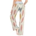 thumbnail image 6 of Women's Long Sleep Pants Home Pants Sleep Pants Wide-Leg Pants Design Elastic Fabric Casual Pants XS Cute Feather, 6 of 7