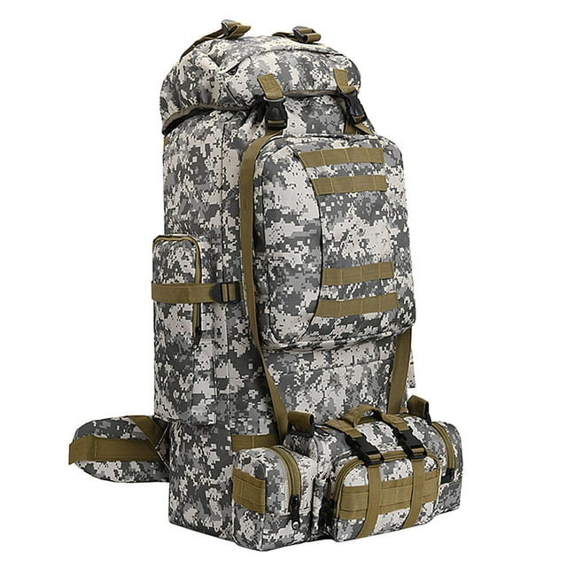 Mochila de Senderismo y Camping HongXingHai 100L Impermeable City Camo