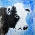 thumbnail image 3 of Wickstrom, Martin 15x15 Black Modern Framed Museum Art Print Titled - Black and White Cow, 3 of 5