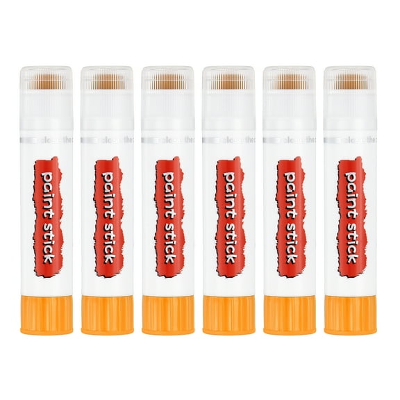 Uxcell Oil Pastels for Artists,6pcs Pastel Crayons Solid Paint Sticks Art Supplies Yellow(16x80mm)