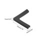 thumbnail image 2 of Ventana Esquina Guardias Borde Protectores, 4 Paquete Estándar Simple Estilo Seguridad Parachoques, 70 mmX15mm para Ventana Esquinas, Escritorios, Gabinetes, Negro, 2 of 5