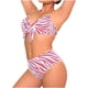 thumbnail image 2 of TaTaai Women's Plus Size Striped Bikini Set, Sleeveless Tankini with Adjustable Straps, Casual Beachwear for Vacation, Pool Fun and Summer Holiday Activities Gift, 2 of 4