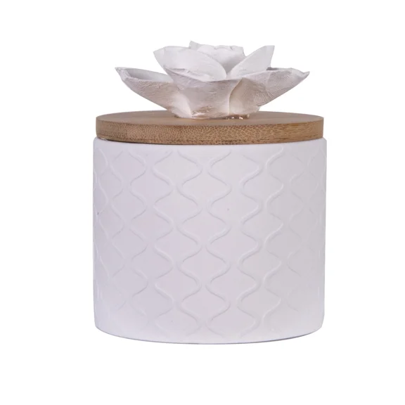 Wicking Ceramic Diffuser, Floral