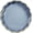 Blue Wavy, variant on Blue Decorative Tray for Coffee Table, Wavy Scallop Beaded Plastic Serving Tray forKitchen Counter, Ottoman, Living Room, (13")
