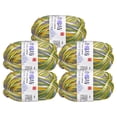 thumbnail image 1 of Uxcell paquete de 5 ovillos de 50g de hilo de mezcla de algodón para ganchillo, Verde Amarillo, 1 of 7