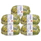 thumbnail image 1 of Uxcell paquete de 5 ovillos de 50g de hilo de mezcla de algodón para ganchillo, Verde Amarillo, 1 of 7