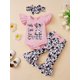 thumbnail image 3 of Get Your Little One Ready for Summer with this 3-Piece Cute Cow Graphic Print Set - Onesie, Flared Pants, and Headband, 3 of 5