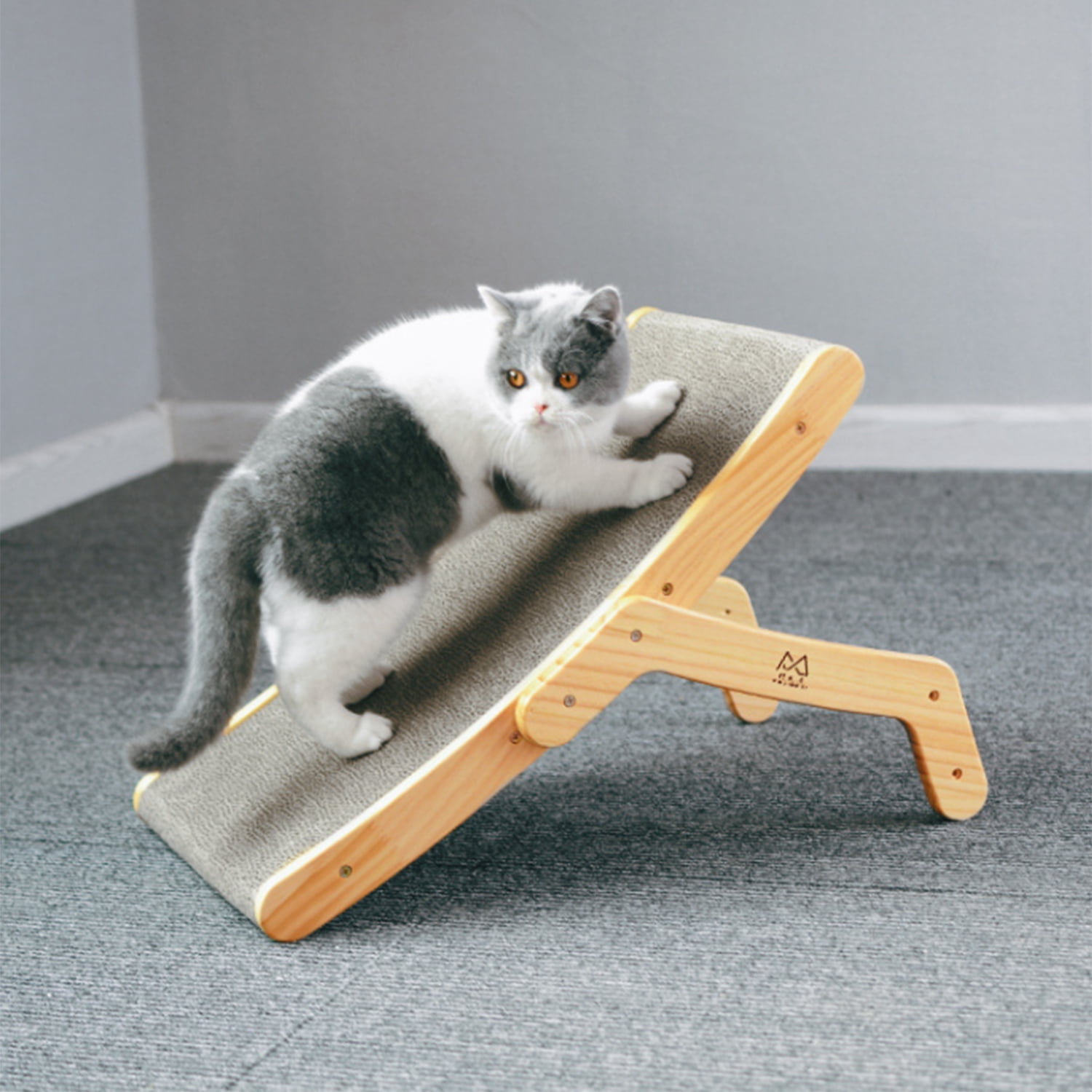 Pefilos 10" Cat Scratching Post with Sisal Wheel, Cats Scratcher Toy Interactive Wood Durable Scratch for Indoor Kitties, Beige Pefilos 10" Cat Scratching Post with Sisal Wheel, Cats Scratcher Toy Interactive Wood Durable Scratch for Indoor Kitties, Beige