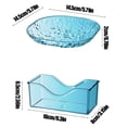 thumbnail image 3 of DPTALR 4 PCS Plastic Serving Trays With Base For Party Dinner Plates Dishwasher Plastic Plates Reusable Lightweight Plates For Kitchen Or Camping, 3 of 7