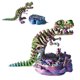 thumbnail image 5 of Esqueleto Impreso en 3D  Tiranosaurio Rex Juguete Articulaciones Móviles () Rojo Azul Verde, 5 of 8