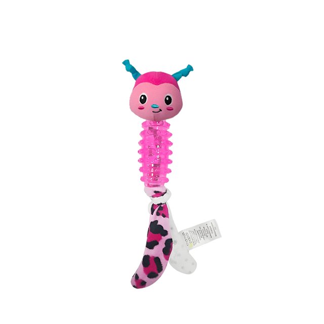 Methold Juguete chirriante de poliéster para bebé, bonito reemplazo de dibujos animados, mascota colorida, juguetes para la dentición, Suministros para perros Tipo 1