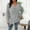 Gray, variant on DAFPZW Women Pullover Tunic Tops Plus Size Casual Knit V Neck Lightweight Long Sleeve Sweaters