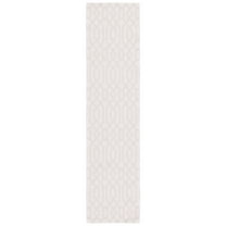 SAFAVIEH Martha Stewart Cotton Geometric Area Rug, Pink/Ivory, 5' x 7'
