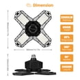 thumbnail image 2 of LED Garage Lights 20000LM Ultra Bright 200W Deformable Garage Ceiling Light with 4 Adjustable Panels E26/E27 Lamp Socket Ceiling Light for Garage Warehouse Basement, 2 of 7