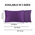 thumbnail image 6 of Unique Bargains Breathable Cotton Envelope Closure Pillowcases 2 Pcs Grape King, 6 of 8