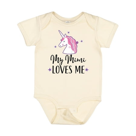 

Inktastic My Mimi Loves Me Unicorn Gift Baby Girl Bodysuit