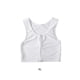 thumbnail image 2 of Qarigey Tank Top Chaleco Camisa Pecho Trans Elástico Deportes Ropa Interior Vendaje Reforzado Corsé Corto Transpirable Mujer Blanco XL Type3 NO3, 2 of 6