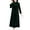 Green, variant on comerut Women Fall Dress Solid Color Loose Long Sleeves Button Maxi Dress Keep Warm Velvet Plus Size Mom Spring Dress Women Clothes