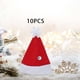thumbnail image 3 of Sombrero de Papá Noel de Navidad, sombrero de artesanal DIY, cubierta de dulces de Navidad, sombrero de Papá Noel para decoración de mesa de 10 piezas un Sunnimix mini sombrero de muñeca, 3 of 8