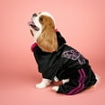 thumbnail image 4 of Doggy Parton, Dog and Cat Clothes, Sparkle Butterfly Pet Track Suit, Black, XS, 4 of 12