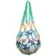 thumbnail image 5 of Yuarrent Bolsa de transporte de fútbol artesanal exquisita, costura fina para bolsa de pelota de larga duración, bolsa de fútbol de red Deportes y aire libre Blanco+Rojo, 5 of 6