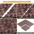 thumbnail image 2 of TrumanPick 44 PCS Plastic Deck Tiles Outdoor Interlocking Patio Tiles Waterproof for Backyard Porch, 12"W x 12"L, Red Brown, 2 of 8