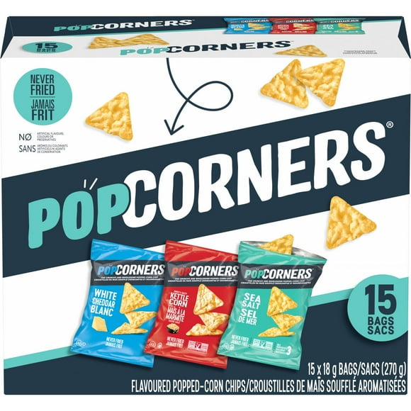 PopCorners Emballage de produits assortis Croustilles de maïs soufflé aromatisées 270GM