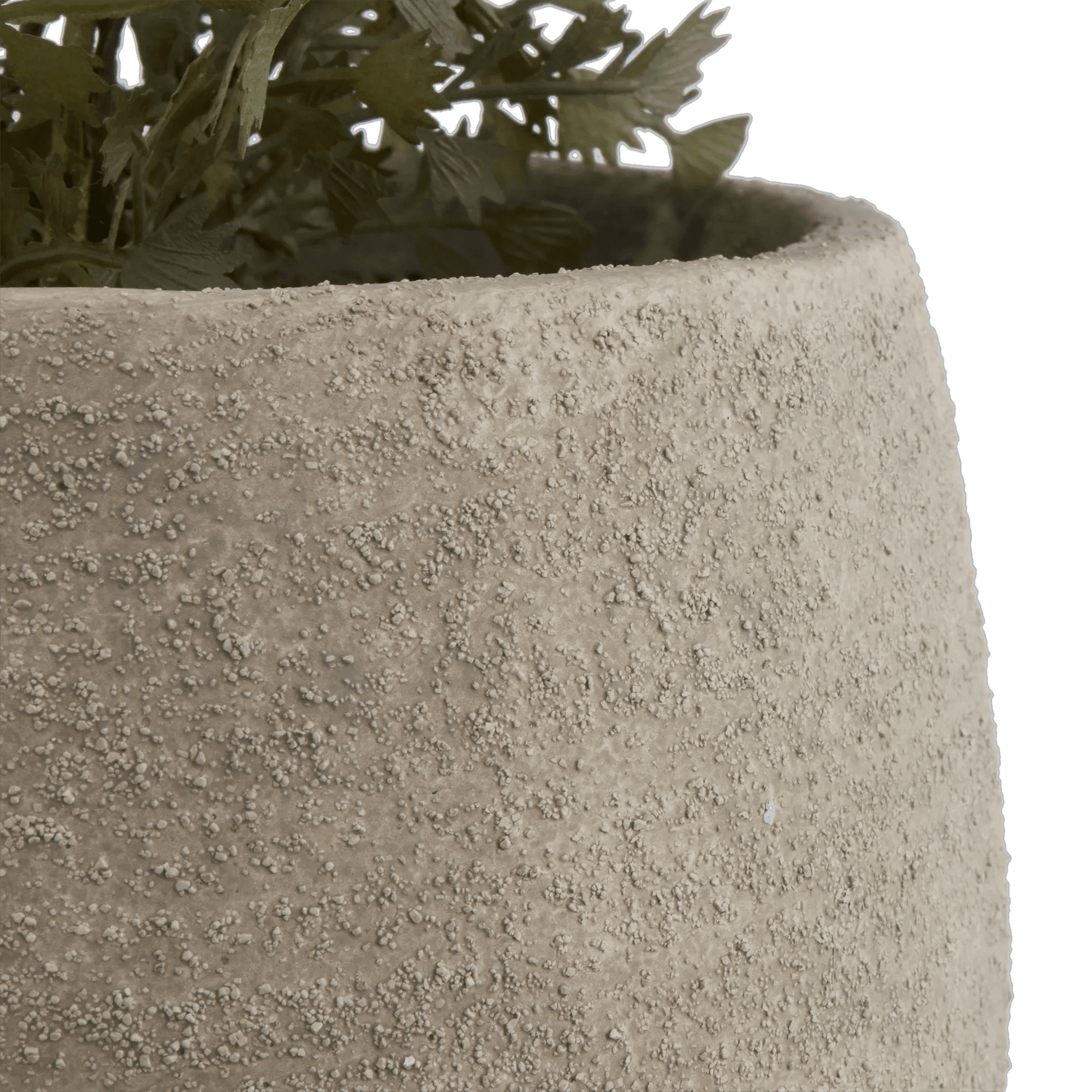 Fougère artificielle Bouclair en pot en ciment 40x23x30 cm