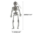 thumbnail image 3 of Nrmvnmi 6 Inch Posable Life Size Human Adult Skeletons Plastic Human Bones with Movable Joints for Halloween Decoration, 3 of 5