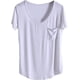 thumbnail image 3 of NP Camiseta de Manga Corta con Cuello en V Suelta para Mujer Grande Verano, 3 of 4
