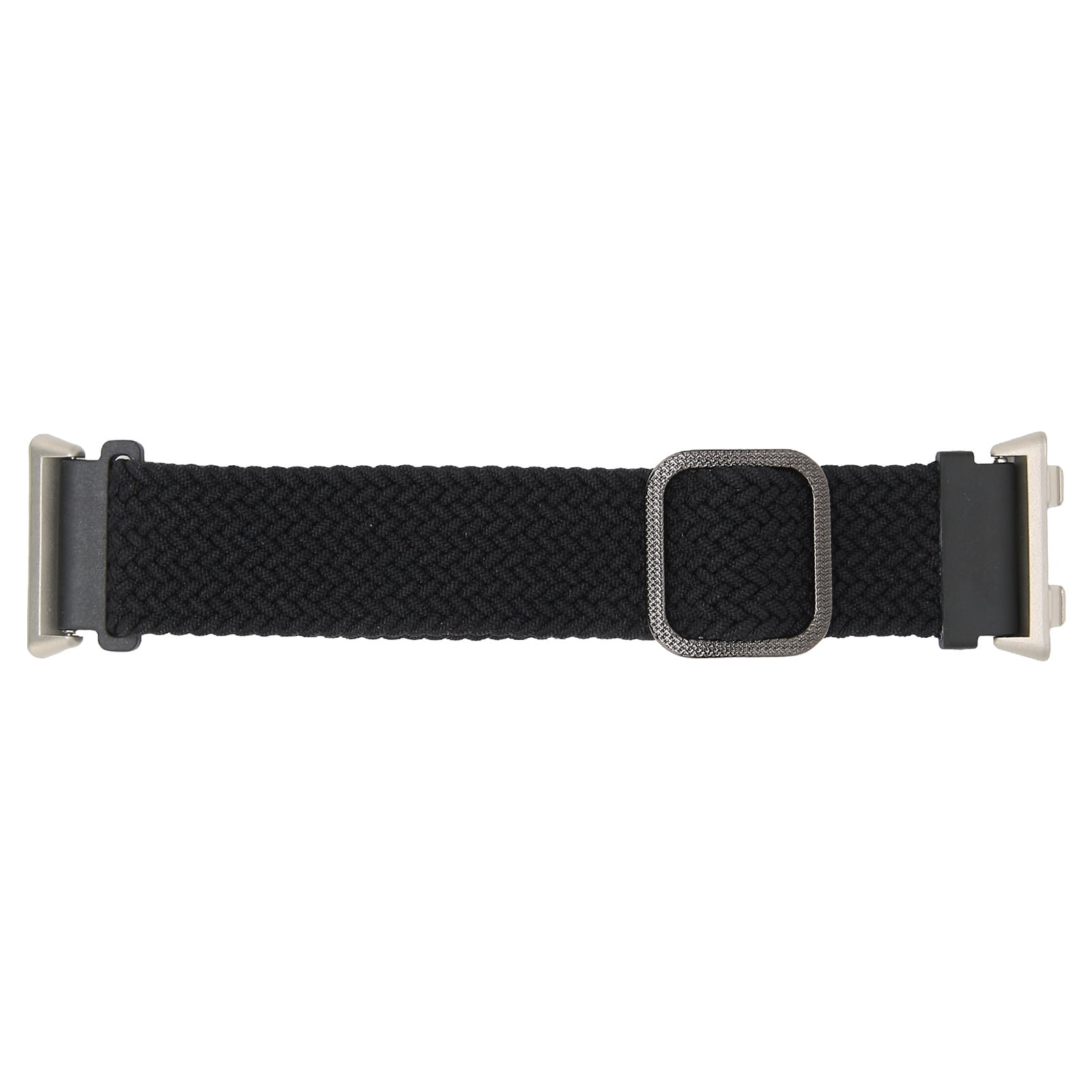 NFTIGB Adjustable Smartwatch Strap for Oppo Watch 2 46mm, Flannelette Knitting Elastic Loop Watchband Replacement, Fit Length 5.9-8.2 inches / 15-21 cm, Classic Black (Unisex)