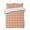 Burnt Orange, variant on Quilts Queen Size Bedding Set, Orange Plaid Lightweight Quilted Comforter, Modern Minimalist Geometric Gingham Checkered Reversible Bedspread Coverlet with Pillow Covers for All Season, 90" x 96"
