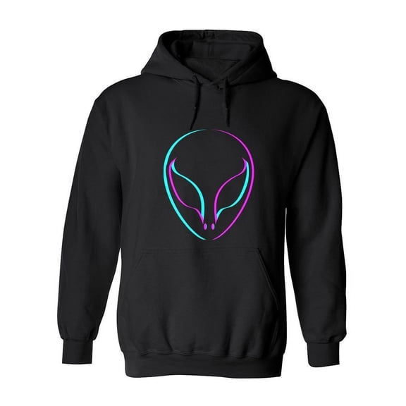 Neon Space Alien Hoodie Women -Image by Shutterstock, Female 3X-Large