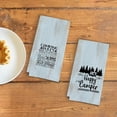 thumbnail image 3 of Camping Kitchen Towels Set of 2 - Happy Camper Camping Dish Towels, Camper Towels, Camper Hand Towels, Camping Towels for Camper, Camping Decor for Camper RV, Camper Gifts, 18x26 Inches, 3 of 4