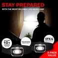 thumbnail image 3 of Faros LED de 2 uds, faros para acampar al aire libre, montañismo, pesca nocturna, ciclismo, faros para correr de noche Zhivalor CPB-US-PSF607, 3 of 5