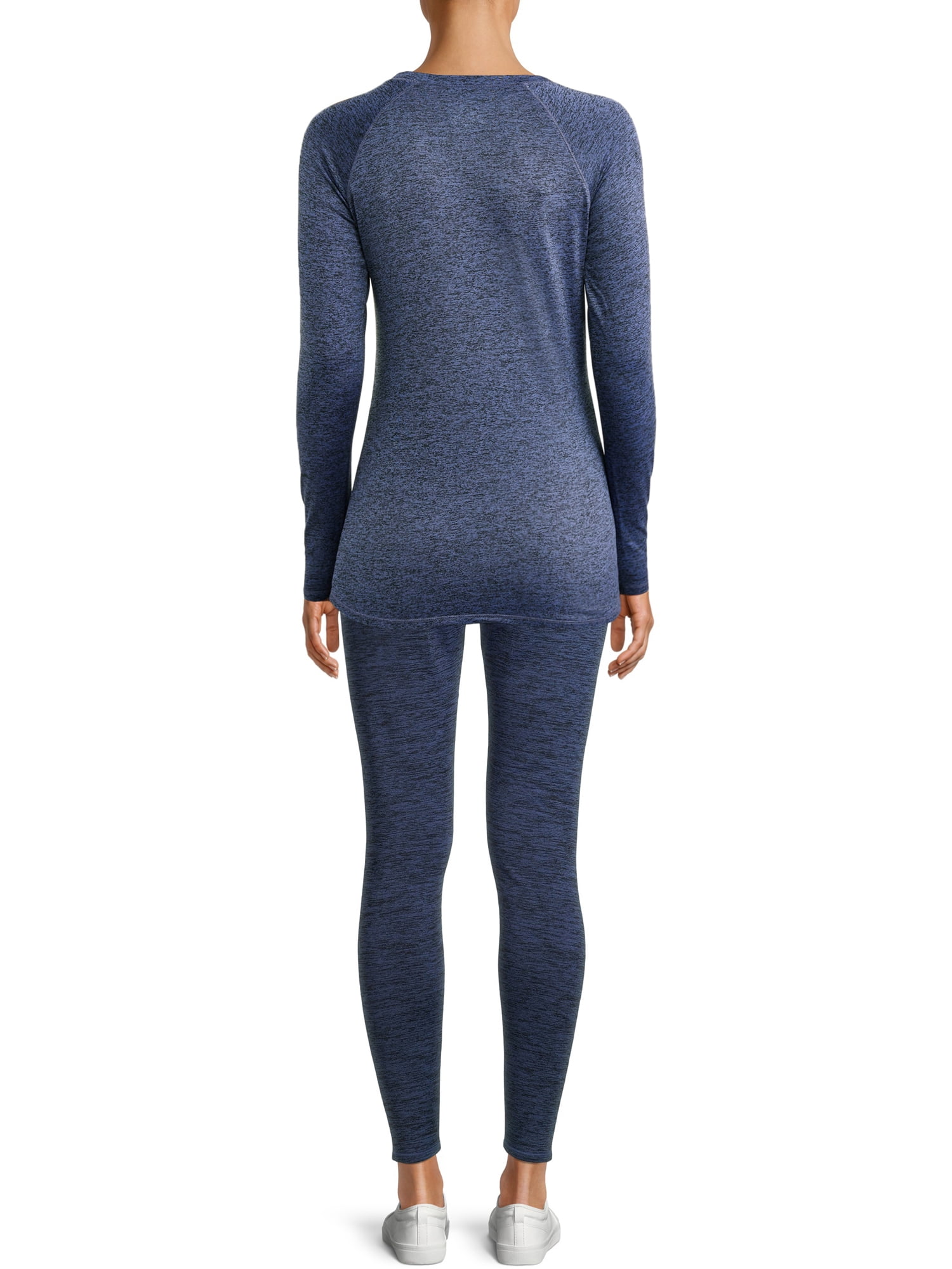 ClimateRight by Cuddl Duds Women's Plush Warmth Base Layer Thermal Top and  Leggings, 2-Piece Set 