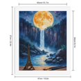 thumbnail image 2 of Paint by Numbers Kit for Adults, Waterfall Moon Painting Brushes Tranquil Paint by Numbers, Easy Paint by Numbers Kit for Adults Beginner, DIY Adult Paint by Number Kits on Canvas, Home Decor, 2 of 7