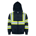 thumbnail image 4 of JORESTECH Hi-Vis Safety Bomber Jacket, Two-Toned, ANSI Class 3 (Black, 4XL), 4 of 6