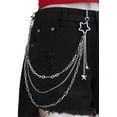 thumbnail image 4 of Y2K Star Pants Chain for Men Jean Chains for Women Pocket Chain for Pants Biker Hip Punk Chains Y2K Jewelry for Women Accessory Silver Trendy Fashion for Music Festival Concert Cosplay, 4 of 5