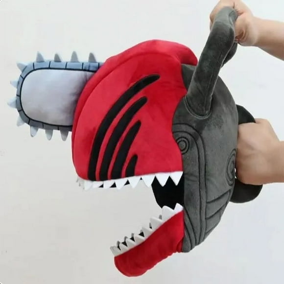 Anime Chainsaw Man Pochita Denji mainan mewah Cosplay penutup kepala hangat topi perifer Anime hadiah gaun pesta Halloween
