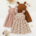 thumbnail image 2 of HCNTES Girls Dresses Toddler Girls Dress 3-Pack Casual Party Print Skater A-line Dress Sundress Size 3Y-8Y, 2 of 4