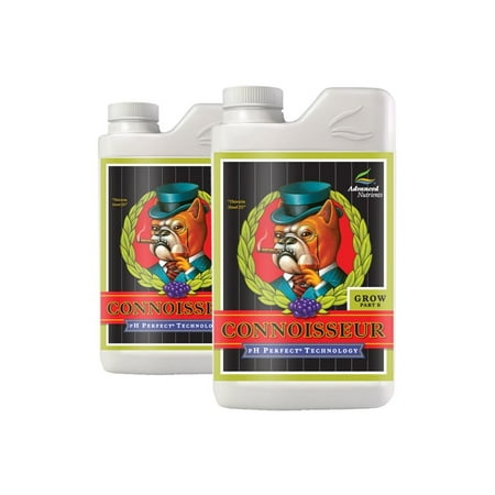 Advanced Nutrients 1680-14AB pH Perfect Connoisseur Grow Part A+B Soil Amendments, 1 L Fertilizer, 1 (Best Soil And Nutrients For Growing Weed)