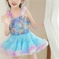 thumbnail image 2 of Mercatoo Toddler Baby Girl Flower Dress Tulle Princess Rainbow Dress First 𝗖ommunion Birthday P𝐚rty Pageant Dresses, 2 of 5