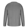 thumbnail image 6 of Iugvhana Men's Cardigan Sweaters Casual Button Down Knitted Sweater with Pockets Long Sleeve Open Front Cardigans Gray L, 6 of 6