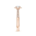 thumbnail image 3 of ANGARA Lab Grown Diamond Engagement Ring for Women in 14K Rose Gold (Size-5.1mm| Color-F-G| Clarity-VS) | April Birthstone, Anniversary, Jewelry Gift for Women | Lab-Grown Diamond Ring, 3 of 8