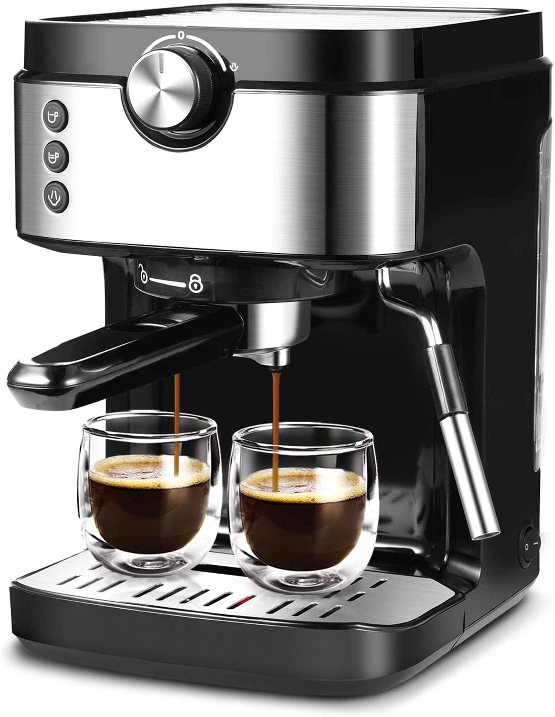 Bonsenkitchen 20 Bar Espresso Machine (with Milk Frother) Review - Best  Milk Frothers